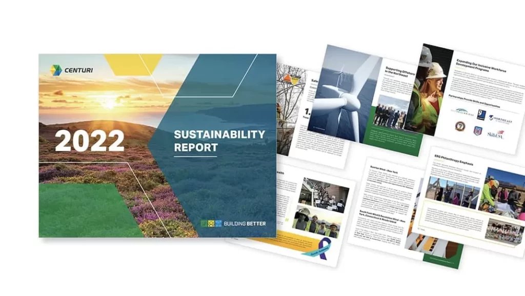 Sustainability Report Mockup